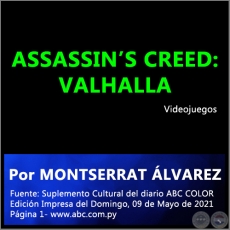 ASSASSINS CREED: VALHALLA - Por MONTSERRAT LVAREZ - Domingo, 09 de Mayo de 2021